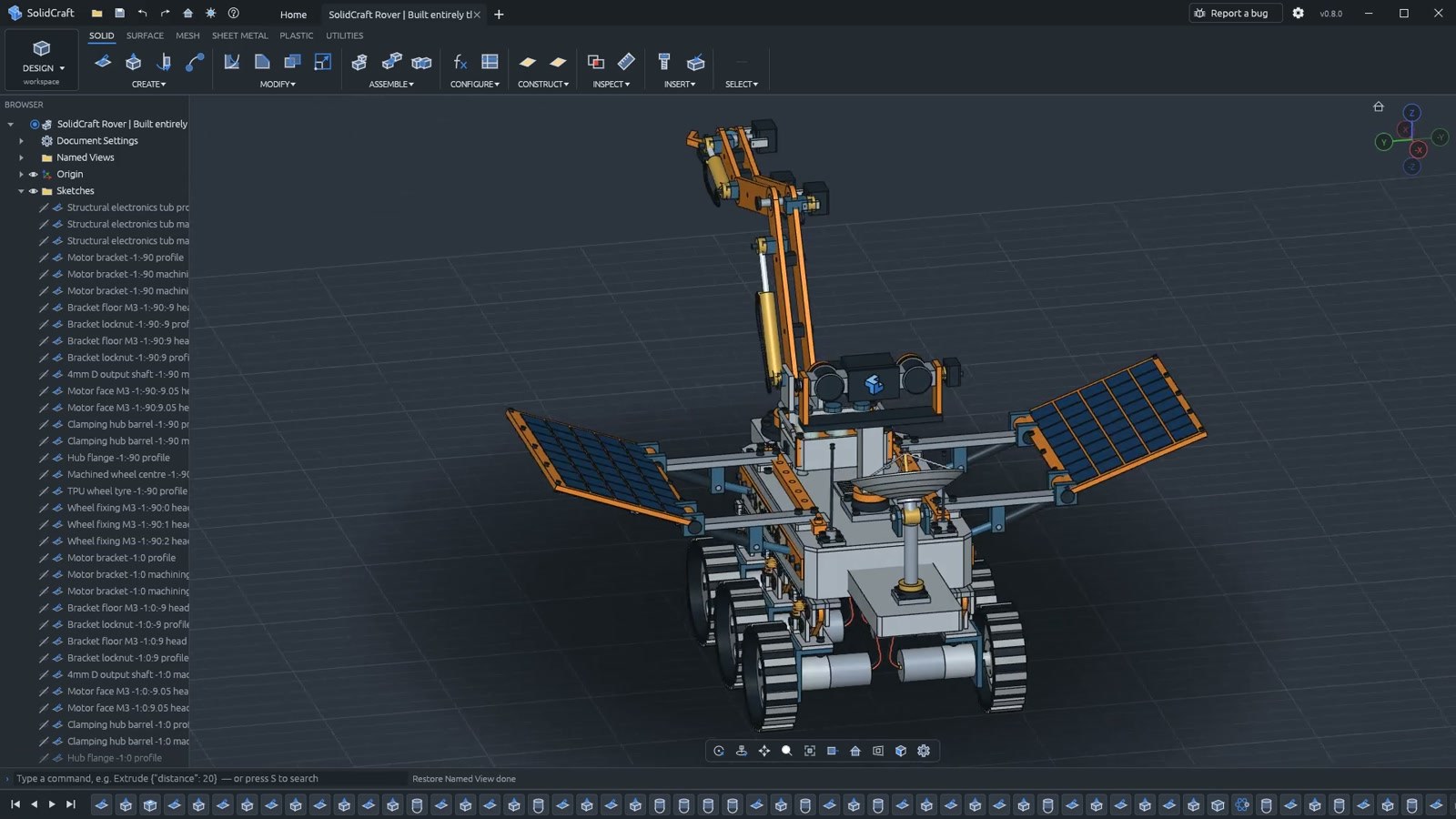 Демонстрационная модель в SolidCraft. Изображение из материала Hackaday.