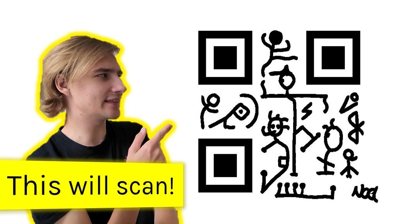Рабочий лист для ручного чтения QR-кода. Изображение из материала Hackaday.